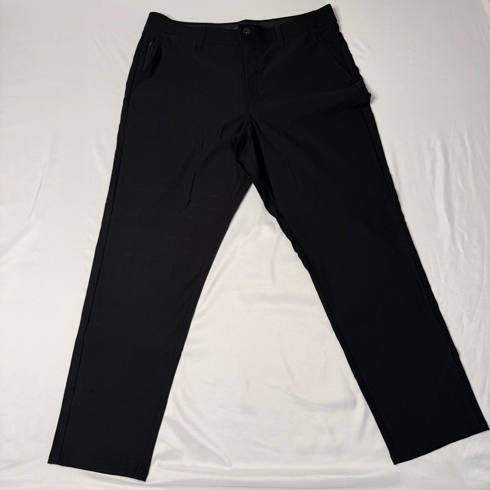 Weatherproof Vintage Men's 36x30 Black Performance Flex Taper Pants